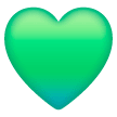 💚 Зеленое сердце Эмодзи на телефонах Samsung