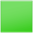 🟩 Grünes Quadrat Emoji auf Samsung