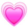 Coração crescendo Emoji Samsung