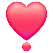 ❣️ Coração vermelho como ponto de exclamação Emoji nos Samsung