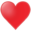 Corazón de baraja de cartas Emoji Samsung