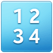 Símbolo de introdução de números Emoji Samsung