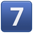 Tecla del número siete Emoji Samsung