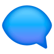 Balão de fala esquerdo Emoji Samsung