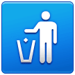 🚮 Simbolo che indica di gettare i rifiuti negli appositi contenitori Emoji su Samsung