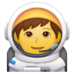 Man Astronaut Emoji on Samsung Phones