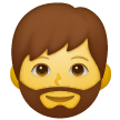 Man: Beard Emoji on Samsung Phones