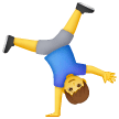Man Cartwheeling Emoji on Samsung Phones