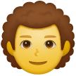👨‍🦱 Homem com cabelo encaracolado Emoji nos Samsung