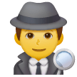 Hombre detective Emoji Samsung