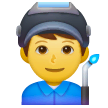 Man Factory Worker Emoji on Samsung Phones