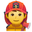 Пожарный мужчина on Samsung