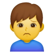 🙍‍♂️ Mann mit gerunzelter Stirn Emoji auf Samsung
