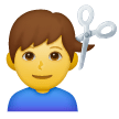 Mann beim Friseur Emoji Samsung
