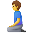 Uomo in ginocchio Emoji Samsung