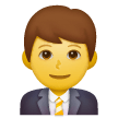 👨‍💼 Man Office Worker Emoji on Samsung Phones