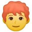 Homem com cabelo ruivo Emoji Samsung