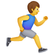 Мужчина бежит, лицом вправо on Samsung
