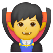 Homem Vampiro Emoji Samsung
