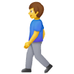 Uomo che attraversa la strada Emoji Samsung