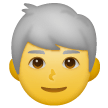 👨‍🦳 Uomo con capelli bianchi Emoji su Samsung