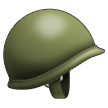 Военный шлем Эмодзи на телефонах Samsung