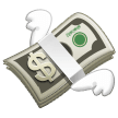 Dinheiro com asas Emoji Samsung