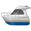 Моторная лодка Эмодзи на телефонах Samsung