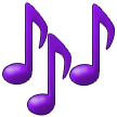 Notas musicais Emoji Samsung
