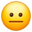 Neutral Face Emoji on Samsung Phones