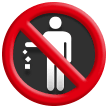 Prohibido tirar basura Emoji Samsung