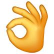 Señal de aprobación con la mano Emoji Samsung
