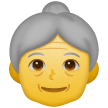 👵 Пожилая женщина Эмодзи на телефонах Samsung