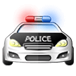 Coche de policía acercándose Emoji Samsung