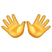 Mãos abertas Emoji Samsung