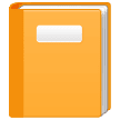 Livro escolar cor de laranja Emoji Samsung