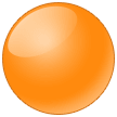Cercle orange Émoji Samsung