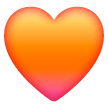 Orangefärgat Hjärta on Samsung