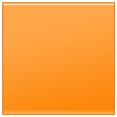 Quadrado cor de laranja Emoji Samsung