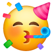 Partying Face Emoji on Samsung Phones