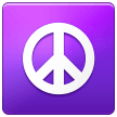 Символ мира «пацифик» Эмодзи на телефонах Samsung