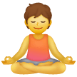 Persona en posición de loto Emoji Samsung
