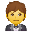 Hombre con esmoquin Emoji Samsung