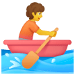 Persona remando en una barca on Samsung