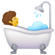 Pessoa a tomar banho Emoji Samsung