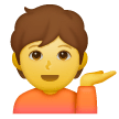 Person am Informationsschalter Emoji Samsung