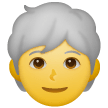 🧑‍🦳 Person: White Hair Emoji on Samsung Phones