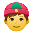 Homem com chapéu chinês Emoji Samsung