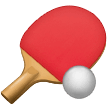 Raquette et balle de ping-pong Émoji Samsung