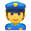 👮 Agente de policía Emoji en Samsung